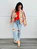 Floral Zip Up Jacket (Reg. and Plus)