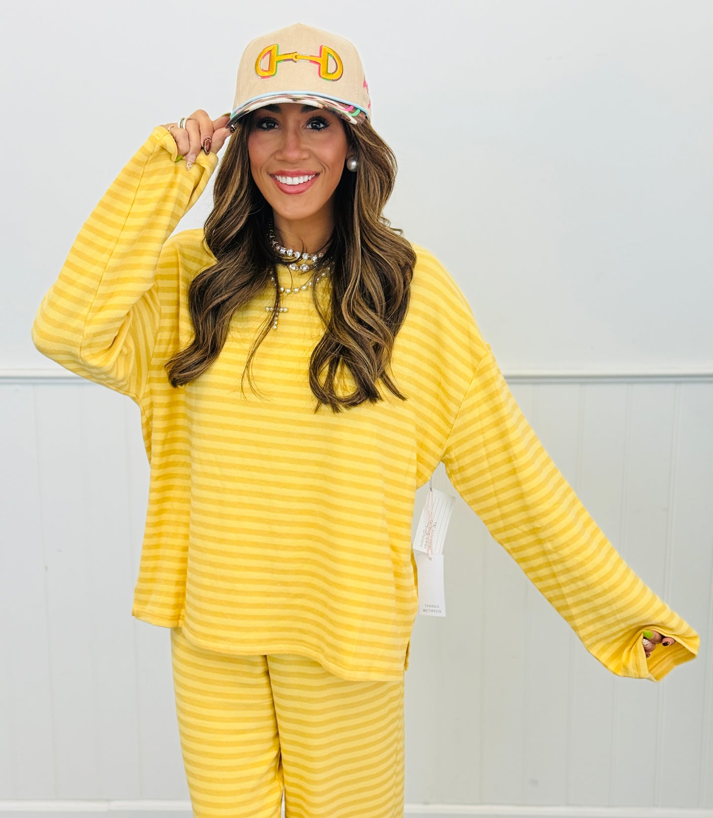 Honey Striped Brushed Knit Top (Reg.)