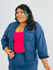 Crinkle Woven Jacket (Reg. and Plus) - 3 Colors