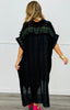POL Black Textured Midi Shirt Dress (Reg.)