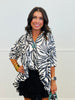 Black/Cream Pattern Top (Reg.)