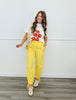 Yellow Cargo Parachute Pants (Reg.)