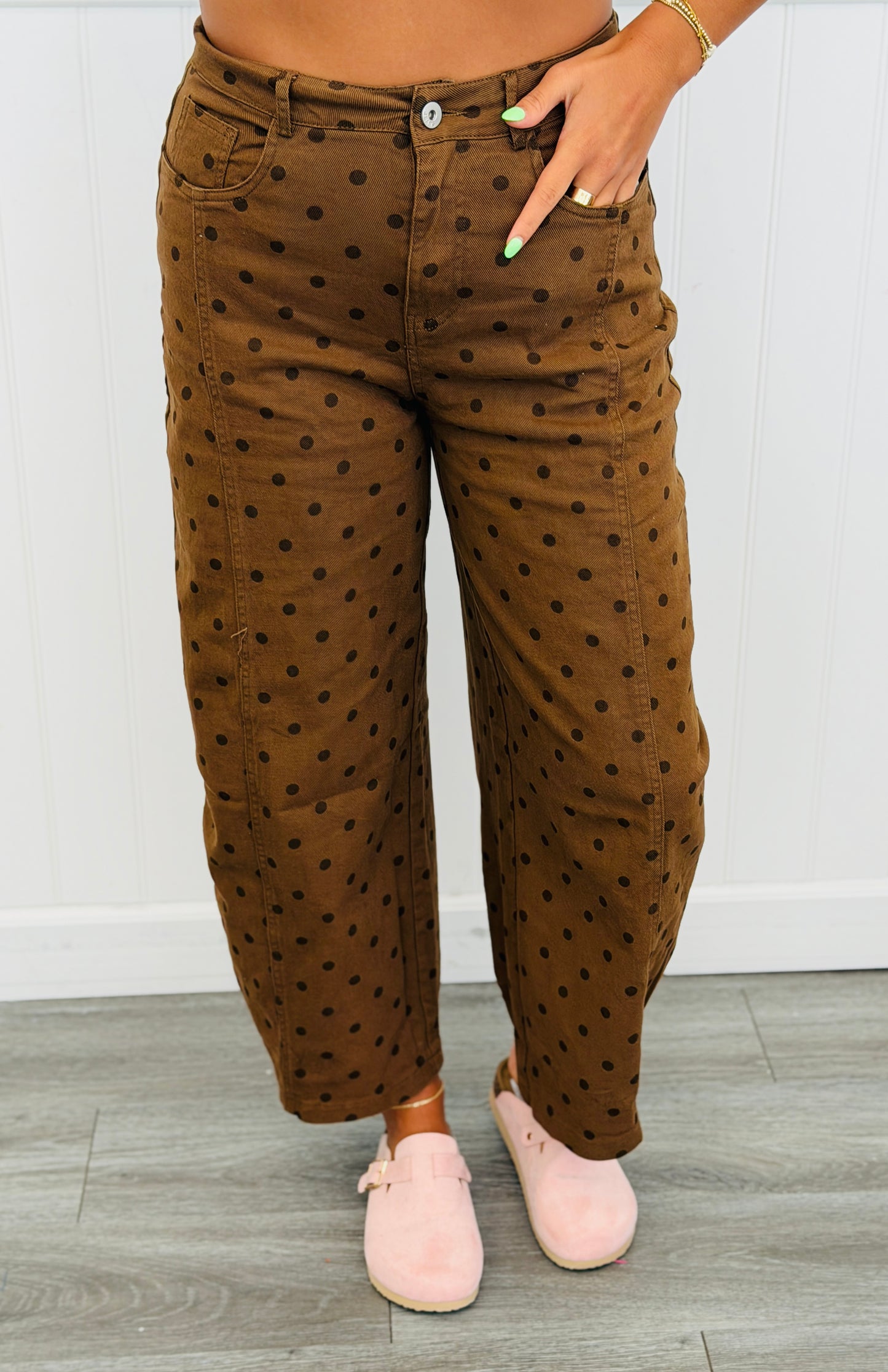 Polka Dot Party Barrel Pants (Reg.) - 4 Colors