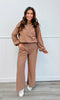 Solid Wide Ribbed Pants (Reg. and Plus )- 2 Colors