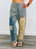 Oli & Hali Washed Vintage Patchwork Jeans  (Reg.)