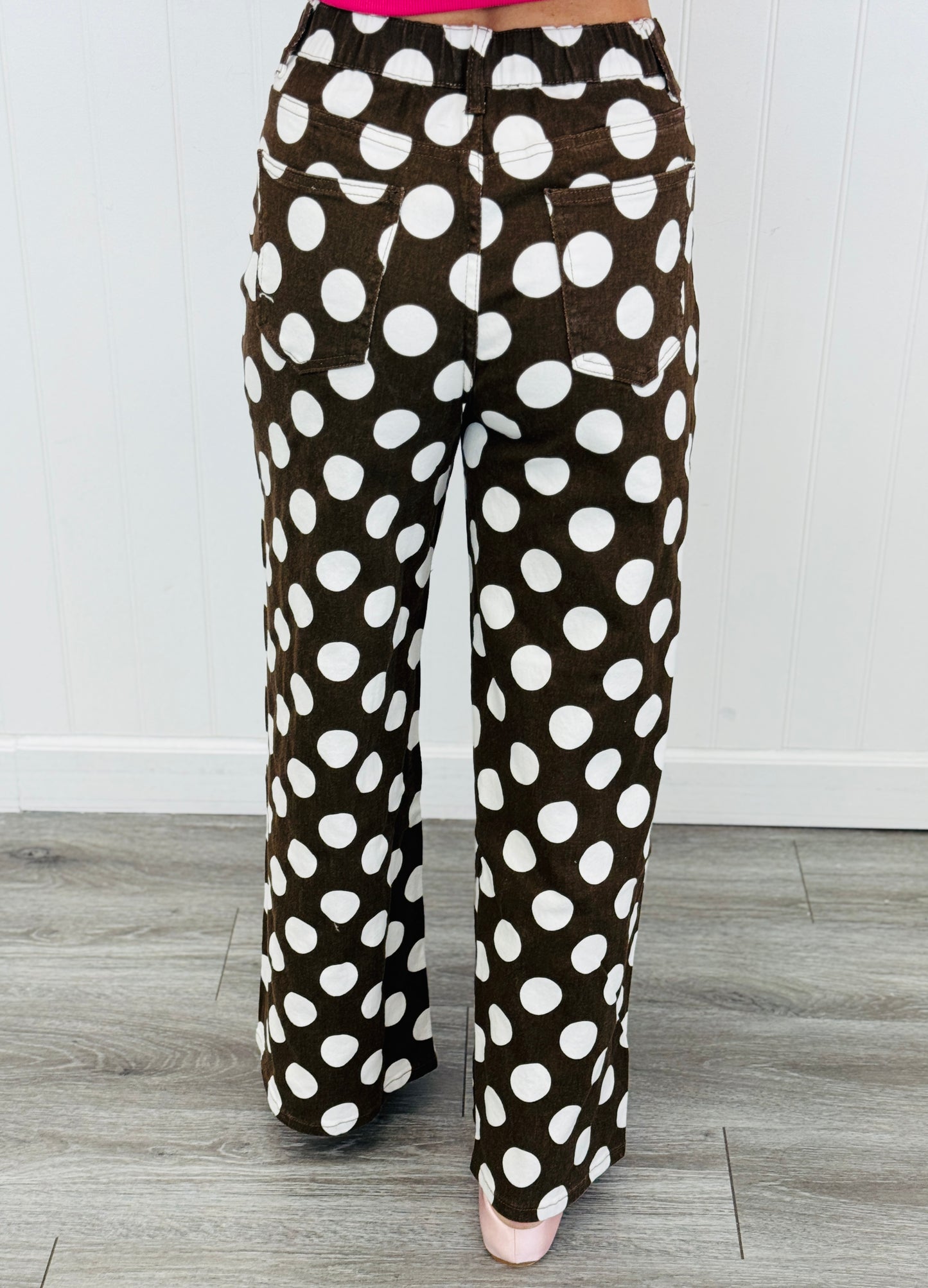 Brown/Ivory Polka Dot Pants (Reg & Plus)
