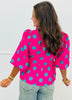 Polka Dot Perfectly Peplum Blouse (Reg.) - 2 Colors