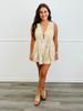 Peach Multi Floral Delicate Eyelet Romper (Reg. & Plus)