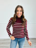 Striped Sensation Sweater Top (Reg)-8 Colors