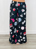 Party Collage Satin Pants (Reg & Plus)-2 Colors