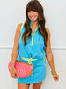 Blue Contrast Half Zip Top & Skort Sets (Reg.)