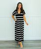 Striped Sensation Sweater Dress (Reg)- 2 Colors