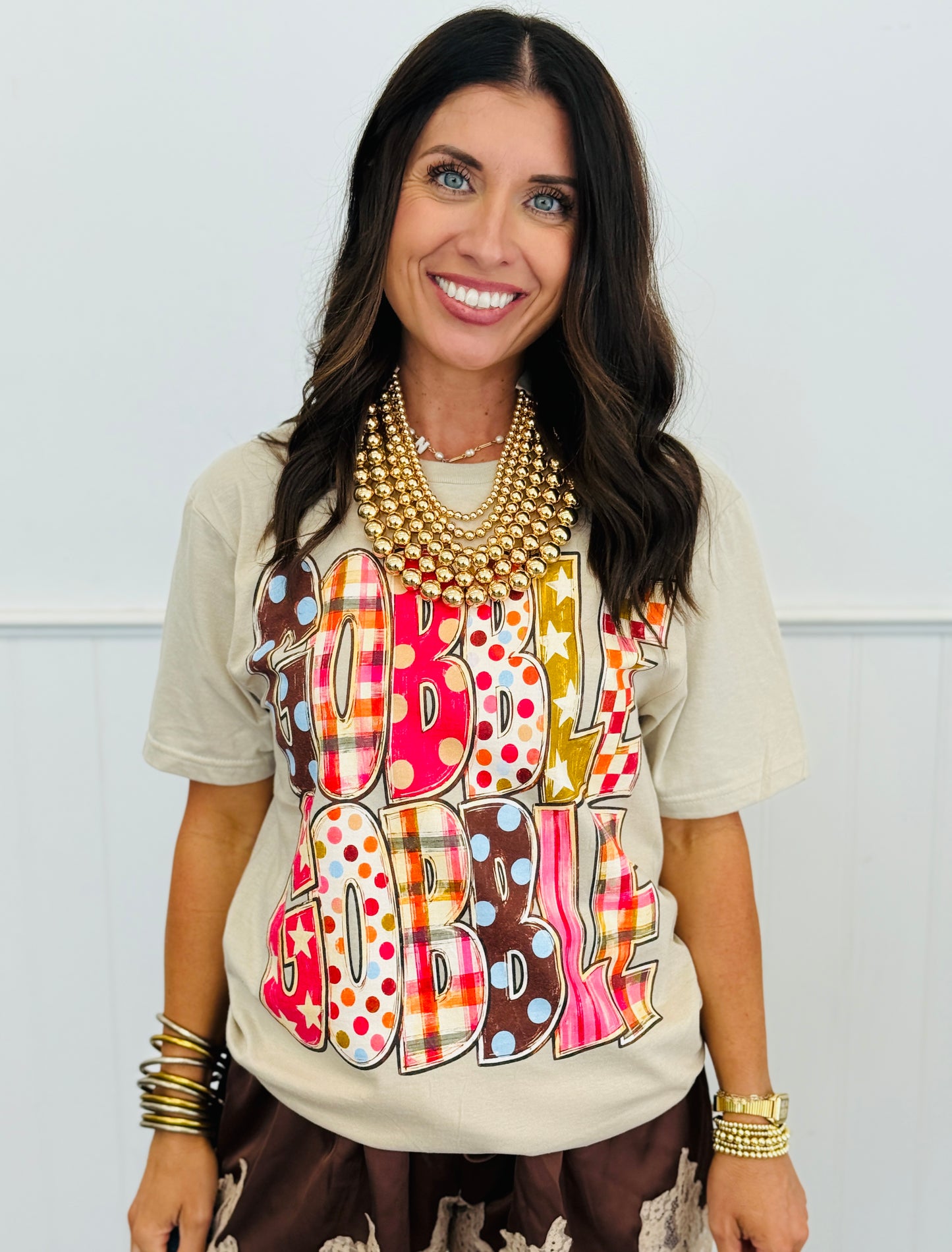 Gobble Gobble Graphic Tee (Reg. and Plus)
