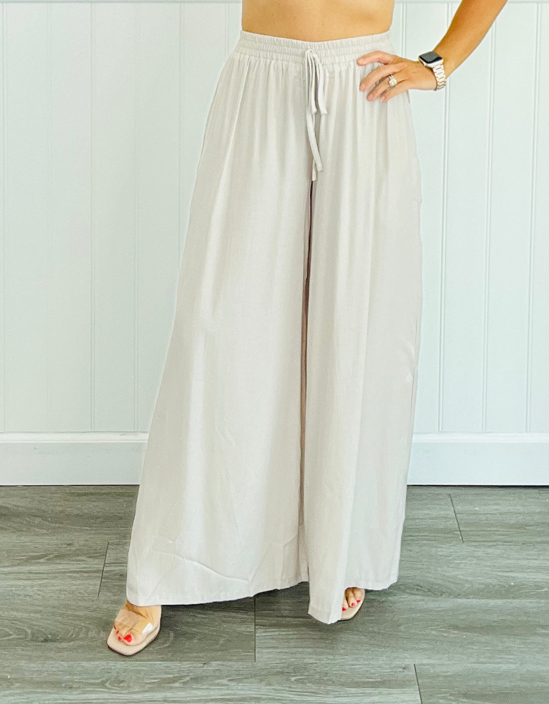 Palazzo Wide Leg Pants (Reg)-3 Colors