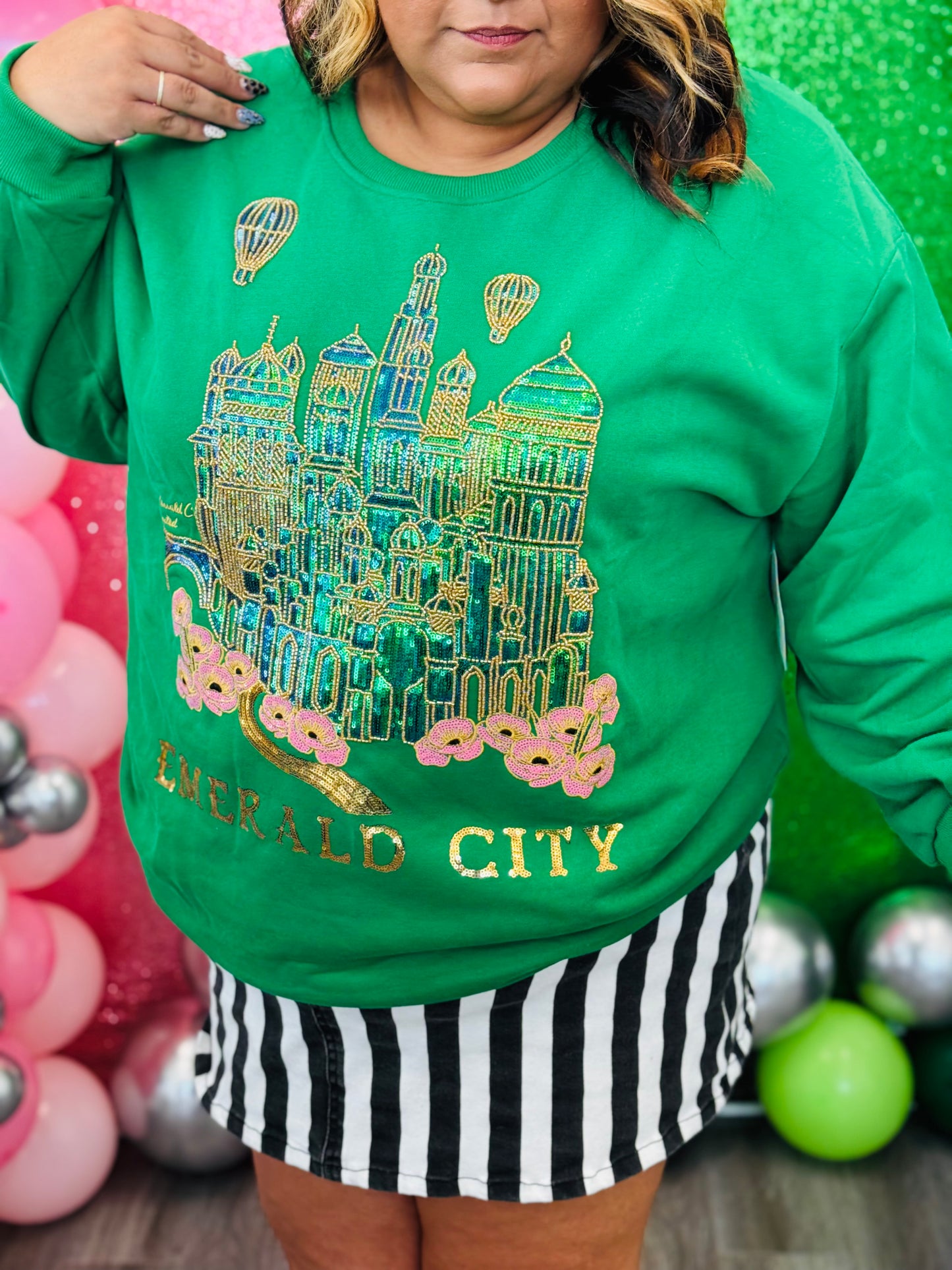 Queen Of Sparkles Licensed Emerald City Sweatshirt (Reg. and Plus)