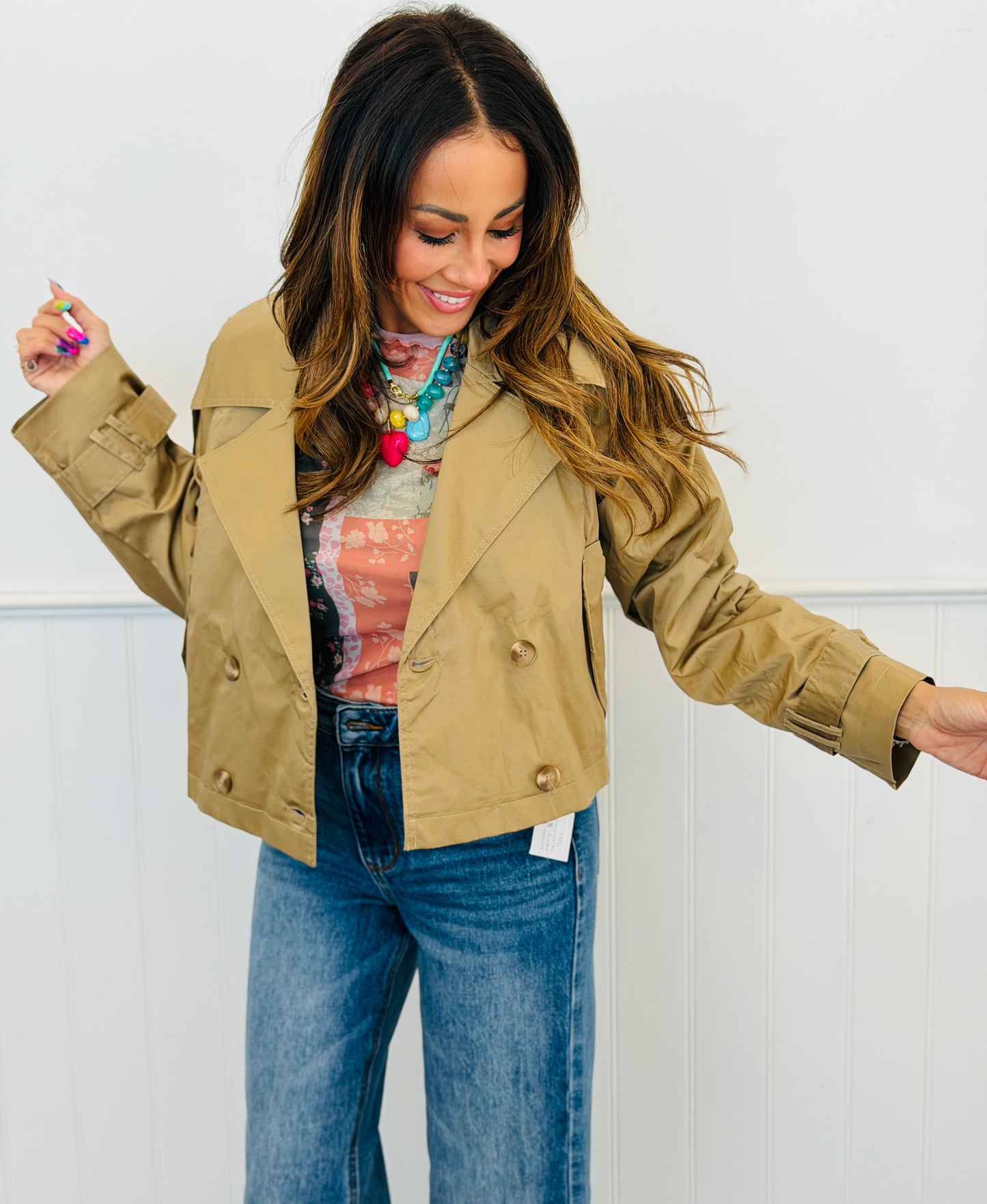 Double Breasted Jacket (Reg & Plus) - 3 Colors