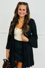 Black Faux Suede Blazer (Reg. and Plus)