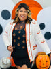 Orange Skeleton Peace Mesh Top (Reg. and Plus)