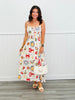 Ivory Multi Lobster Print Midi Dress (Reg.)