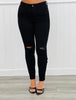 Judy Blue Black Raw Hem Skinny Jeans (Reg. and Plus)