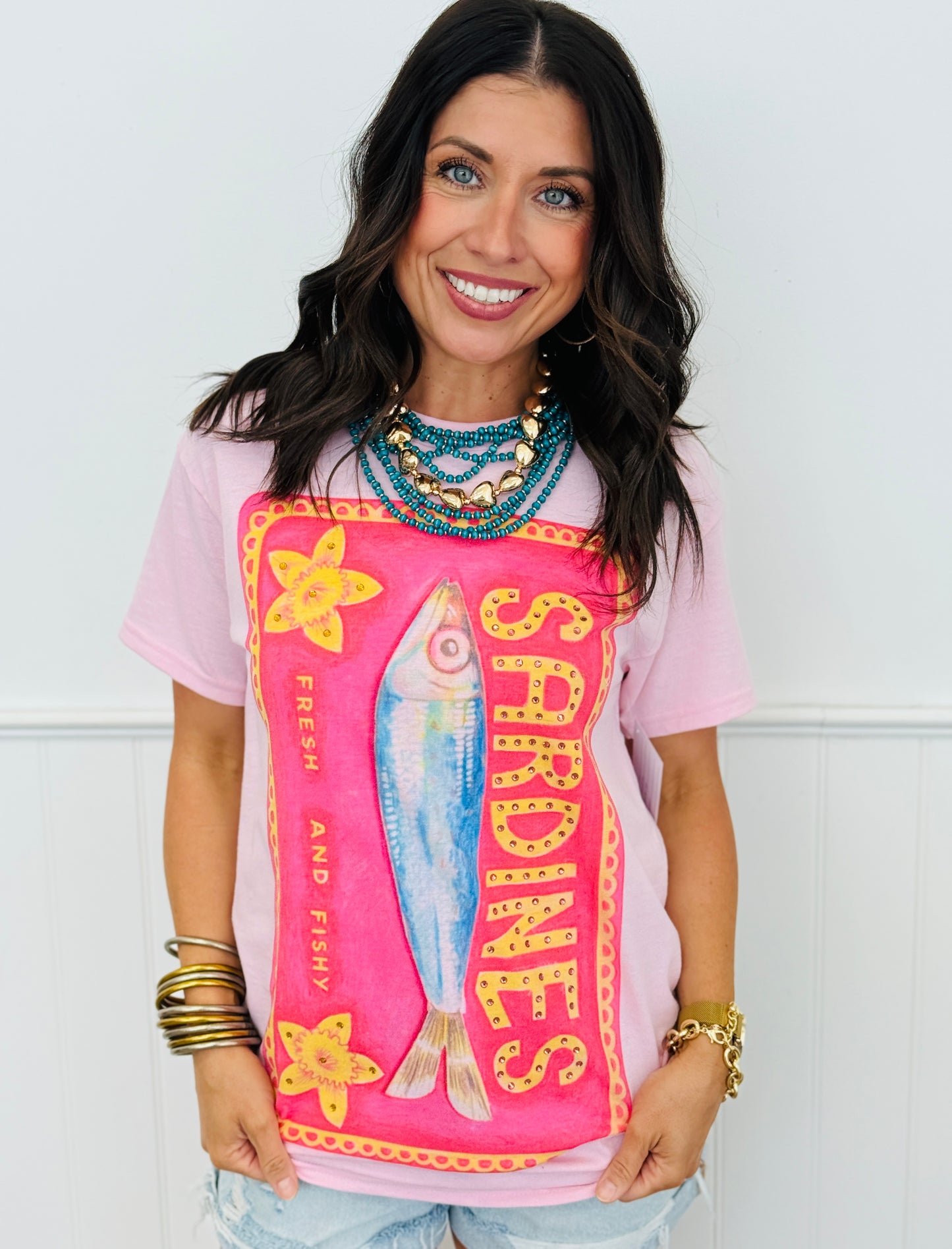 Fresh & Fishy Bling Tee (Reg. and Plus)