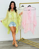 Sheer Mesh Ruffle High Low Blouse (Reg.)- 3 Colors