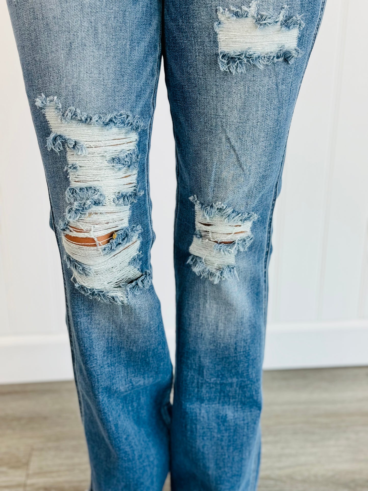 Judy Blue Dreaming Of You Frayed Bootcut Jeans (Reg. and Plus)