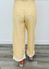 Lt. Yellow Gingham Barrel Jeans (Reg.)