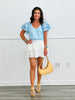 Flutter Sleeves Embroidered Top (Reg. & Plus)- 2 Colors