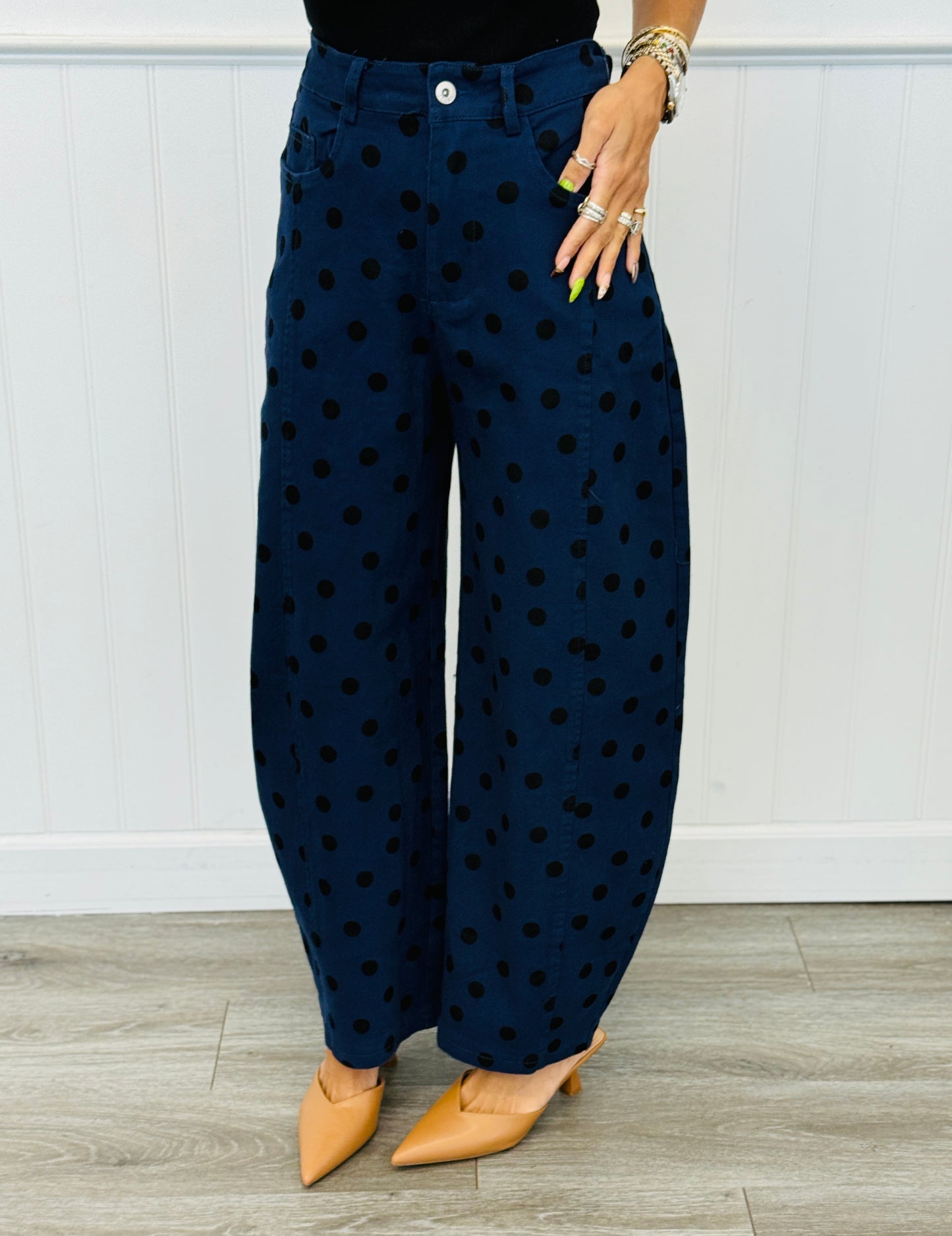 Dotted Love Barrel Pants (Reg.) - 7 Colors