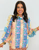 Eyelet Ruffled Neck Baroque Blouse (Reg.) - 2 Colors