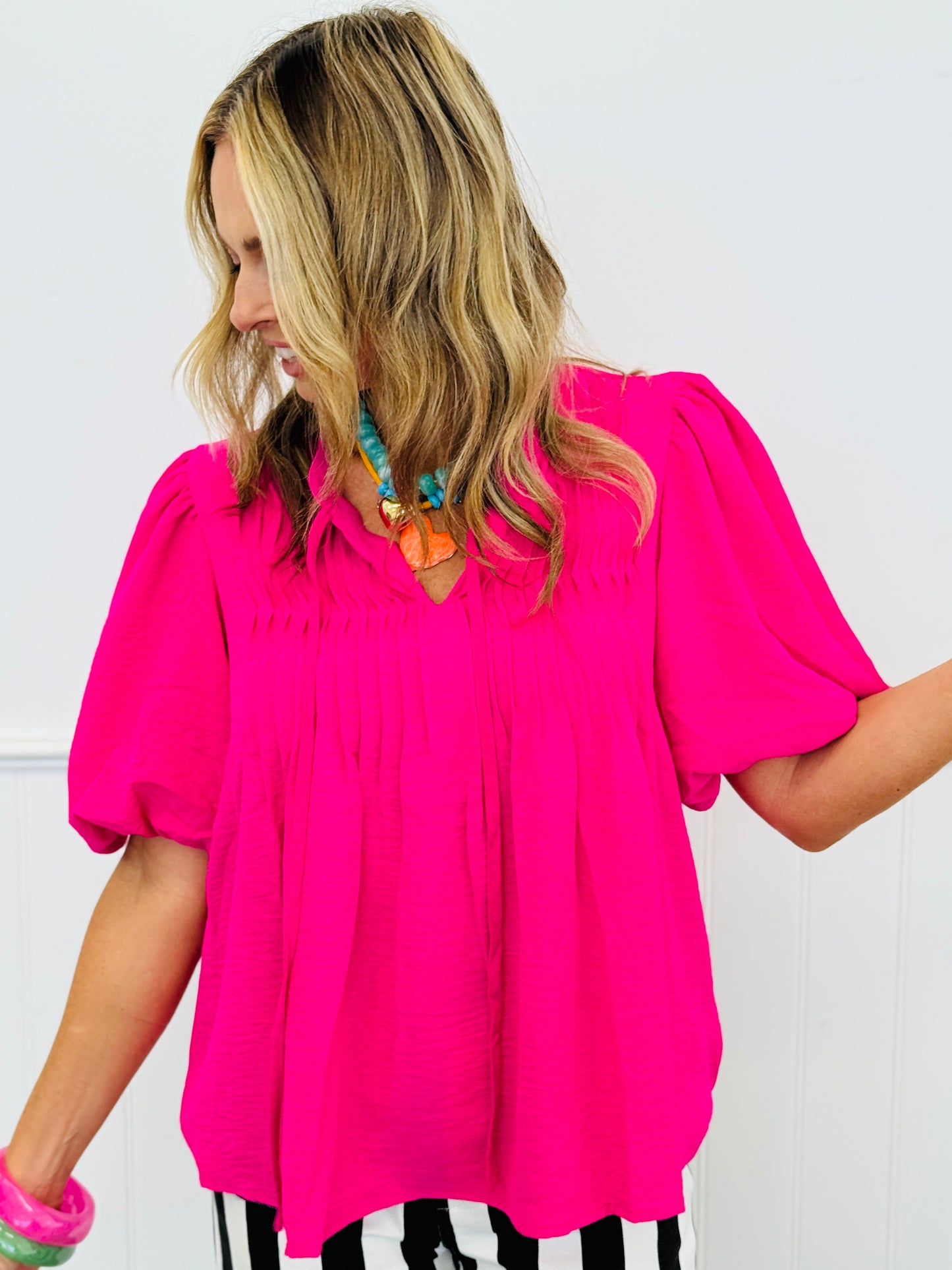 Puff Sleeve Perfection Top (Reg & Plus) - 4 Colors