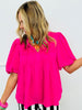 Puff Sleeve Perfection Top (Reg & Plus) - 4 Colors