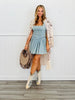Denim Blue Lace Up Corset Dress (Reg)