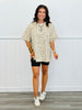 Cloud Taupe Leopard Rhinestone Top (Reg & Plus)