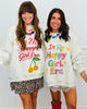 Heather Grey Happy Girl Reversible Sweatshirt (Reg.)