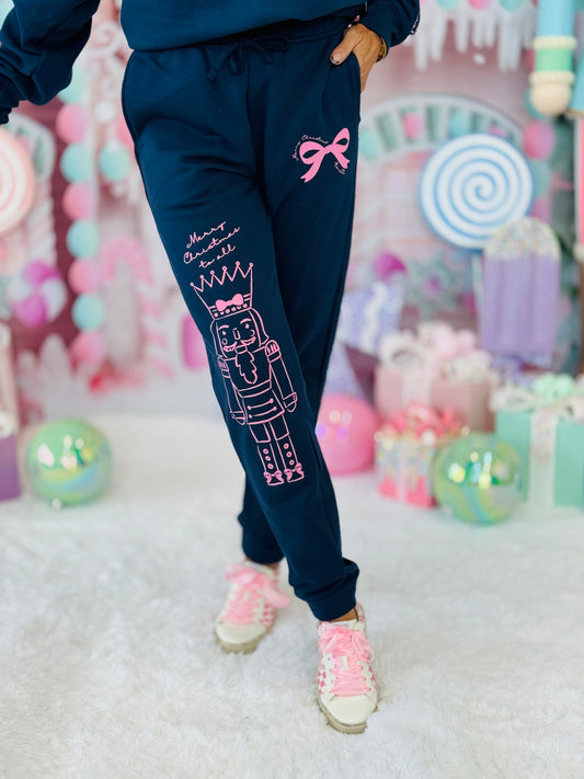 Navy Nutcracker & Bows Joggers (Reg. and Plus)