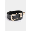 Horse Shoe Shape Buckle Belt - 2 Colors