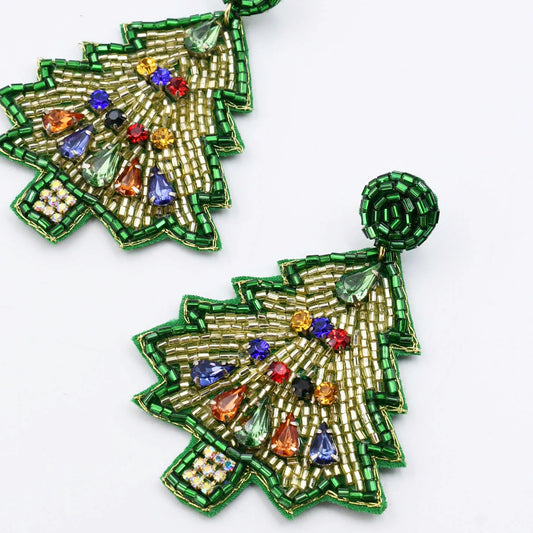 TJ - Holiday Pine Tree Earrings