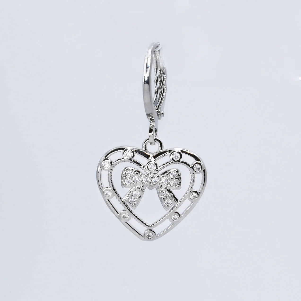 TJ  -  Heart Bow Charm - 2 Colors