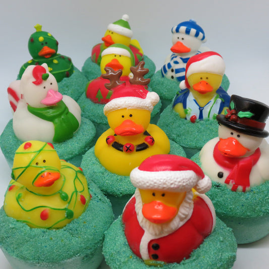 Christmas Duck Bath Bombs - Cucumber Melon