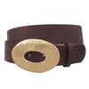 Metal Oval Buckle Belt - 2 Colors