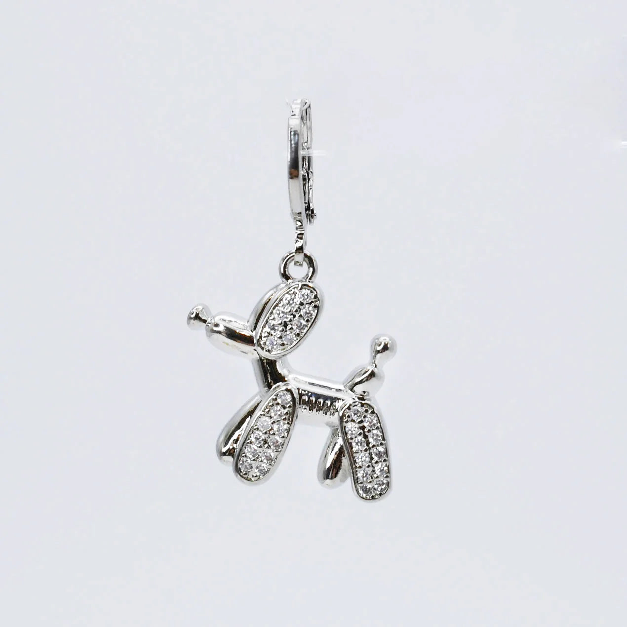 TJ  - Balloon Dog Silver Charm