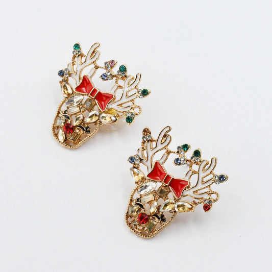 TJ - Jeweled Reindeer Earrings