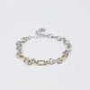 TJ - Mixed Metal Link Bracelet - 2 Colors