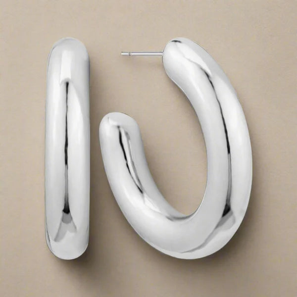 Classic Hoop Earrings - 4 Colors