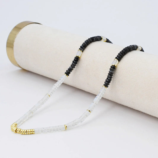 TJ  -  Stormy Black Sky Gemstone Necklace