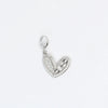 TJ - Pave Heart Charm - 2 Colors