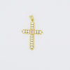 TJ - Pearl Gem Cross Charm - 2 Colors