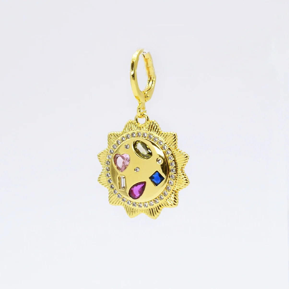 TJ - Multi Gem Sun Charm